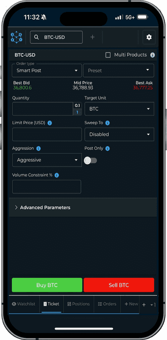 trade ticket snapshot